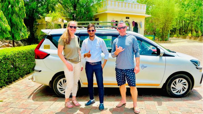 taj mahal at sunrise & wildlifeSOS elephantbear trip by car from delhi